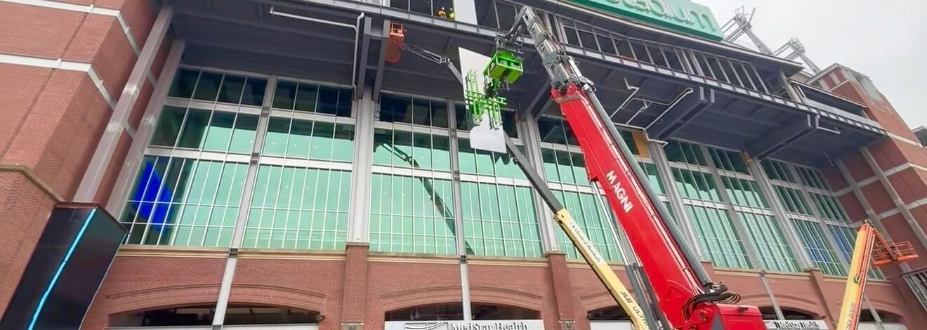 Skyreach Magni telehandler at M&T Bank Stadium, home of the Baltimore Ravens
